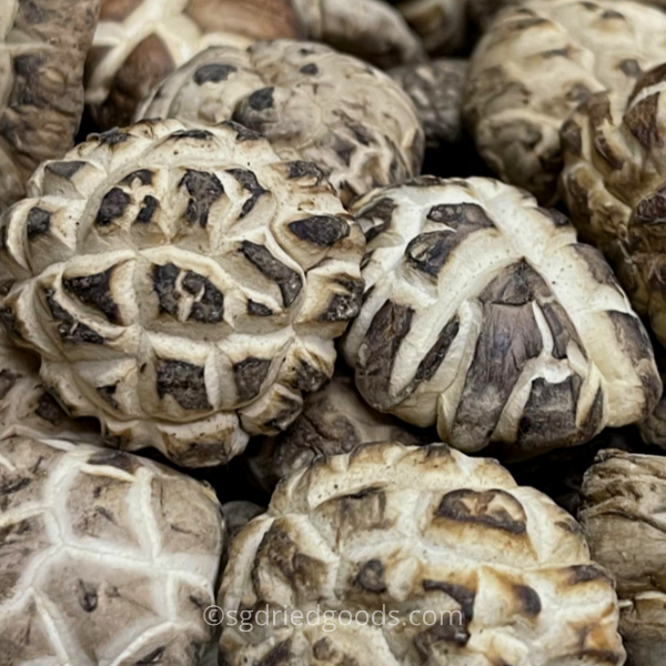 Close up photo of Dried Shiitake Mushrooms