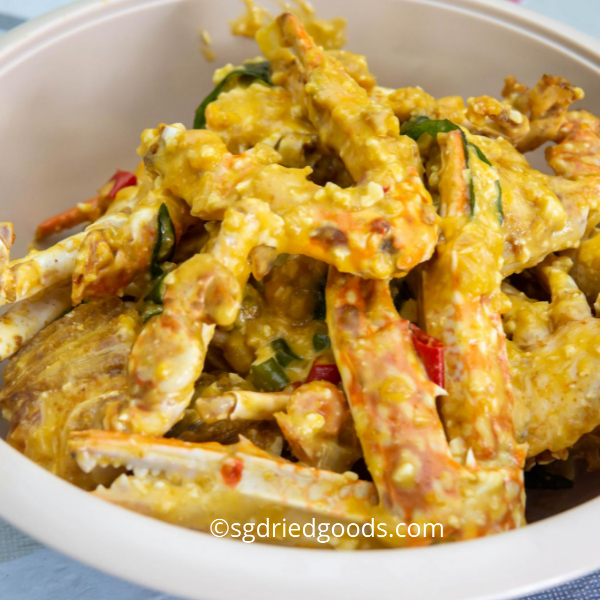 A bowl of Salted Egg Crab