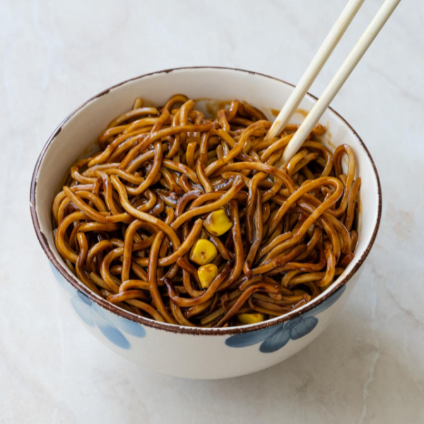 A bowl of Noodle with Oyster Sauce