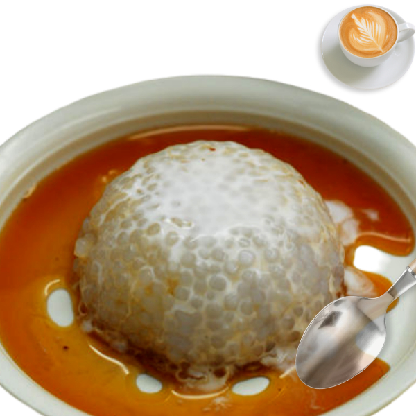 Sago Pudding with Gula Melaka